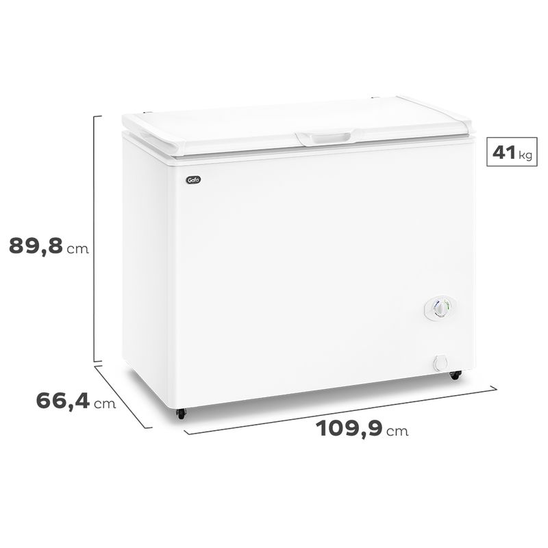 Freezer Horizontal Gafa Blanco Inverter 280lts FGHI300B-L