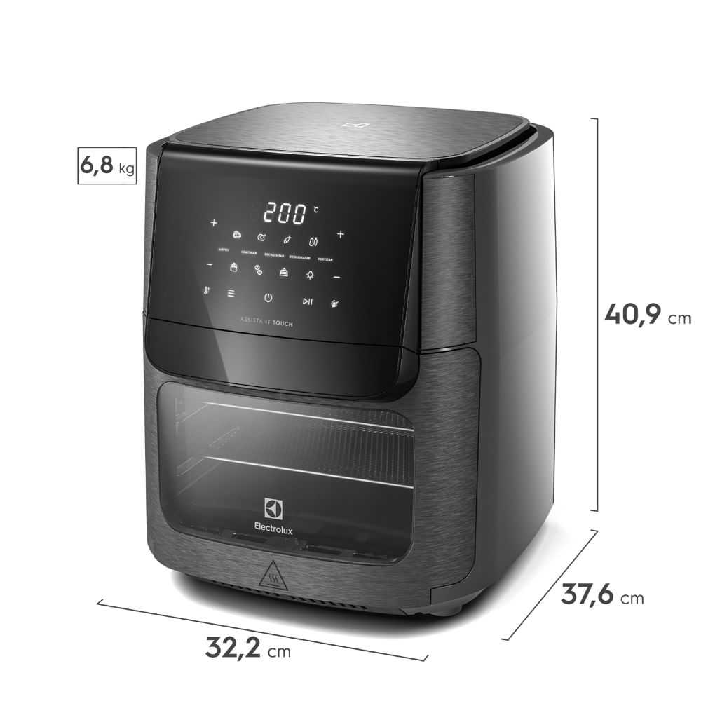 FREIDORA AIRFRYER ELECTROLUX EAF90 12L + HORNO