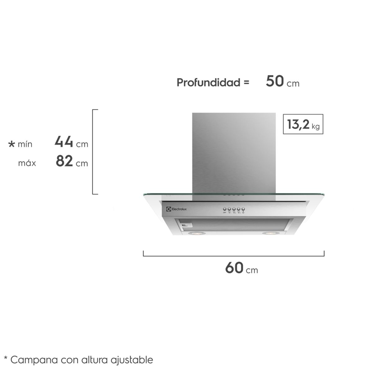 Hood_CE6VX_Dimensions_Electrolux_Spanish