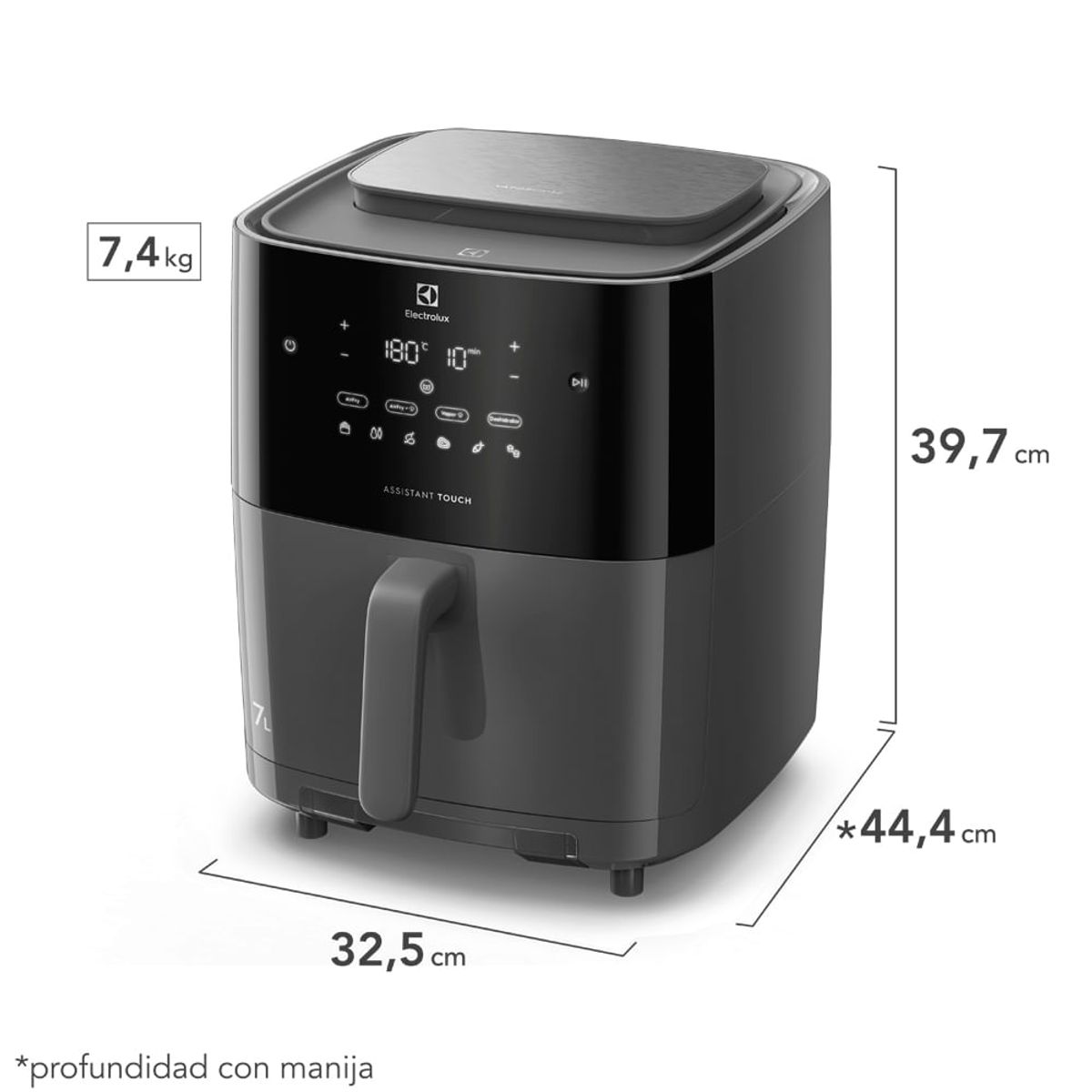 Airfryer_FAF180_Specs_Frigidaire_Spanish