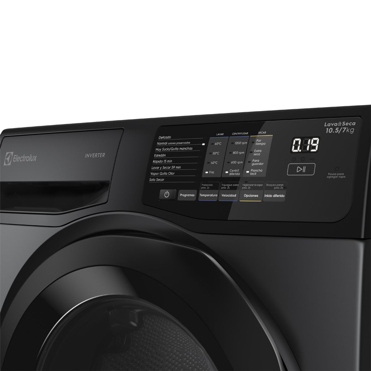 Washmachine_LSC11_Panel_Electrolux_Spanish
