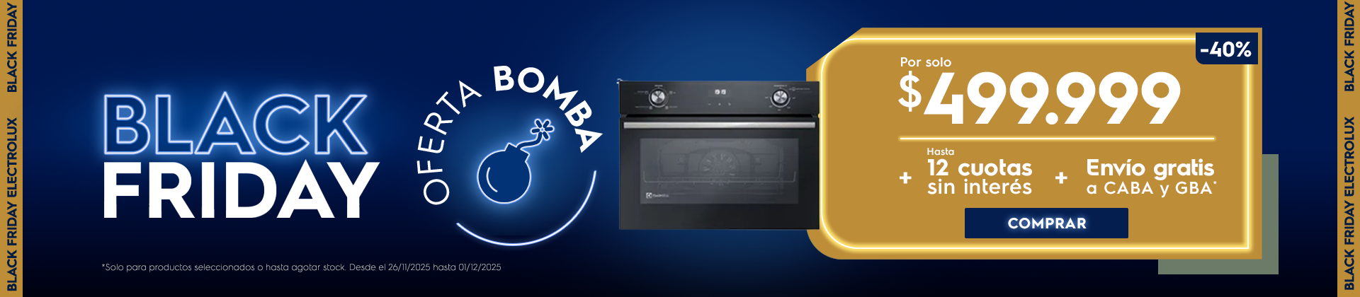Oferta Bomba Black Friday Electrolux