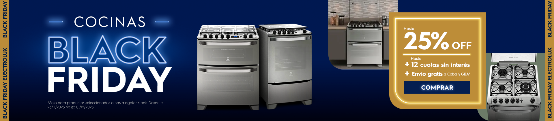 Cocinas Electrolux Black Friday 