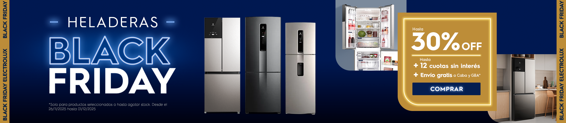 Heladeras Black Friday Electrolux